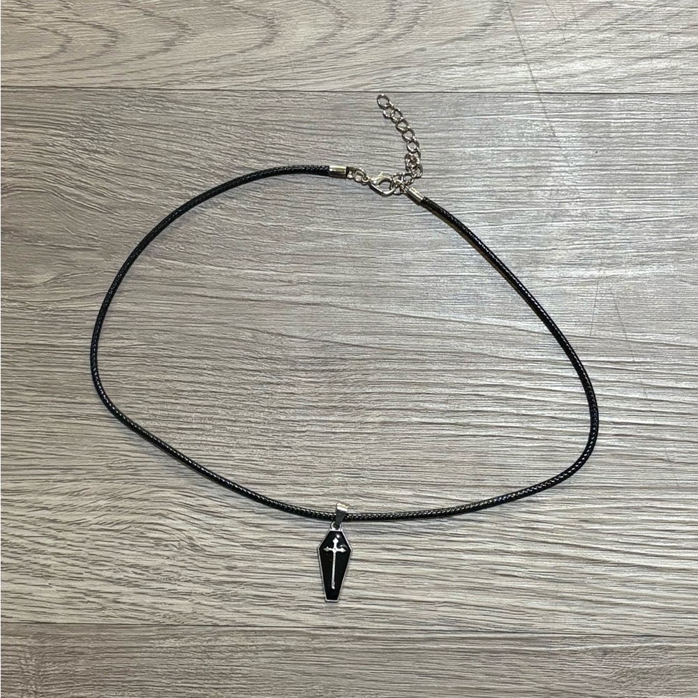 NWT Coffin Necklace